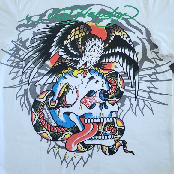 Ed Hardy Skull💀, Eagle🦅 and Snake🐍 Graphic Tee👕  - NWT - Picture 3 of 14